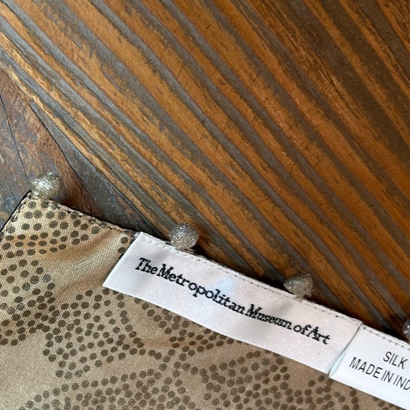 Silk Black, Gold and Tan Wrap - Picture 6 of 8